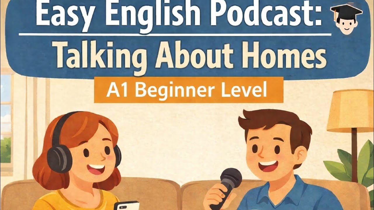 Easy English Podcast: Talking About Homes | A1 Beginner Level