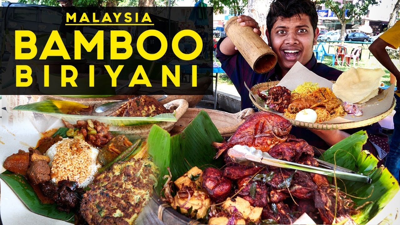 Bamboo Biriyani and Ginger chutney in Penang, Malaysia