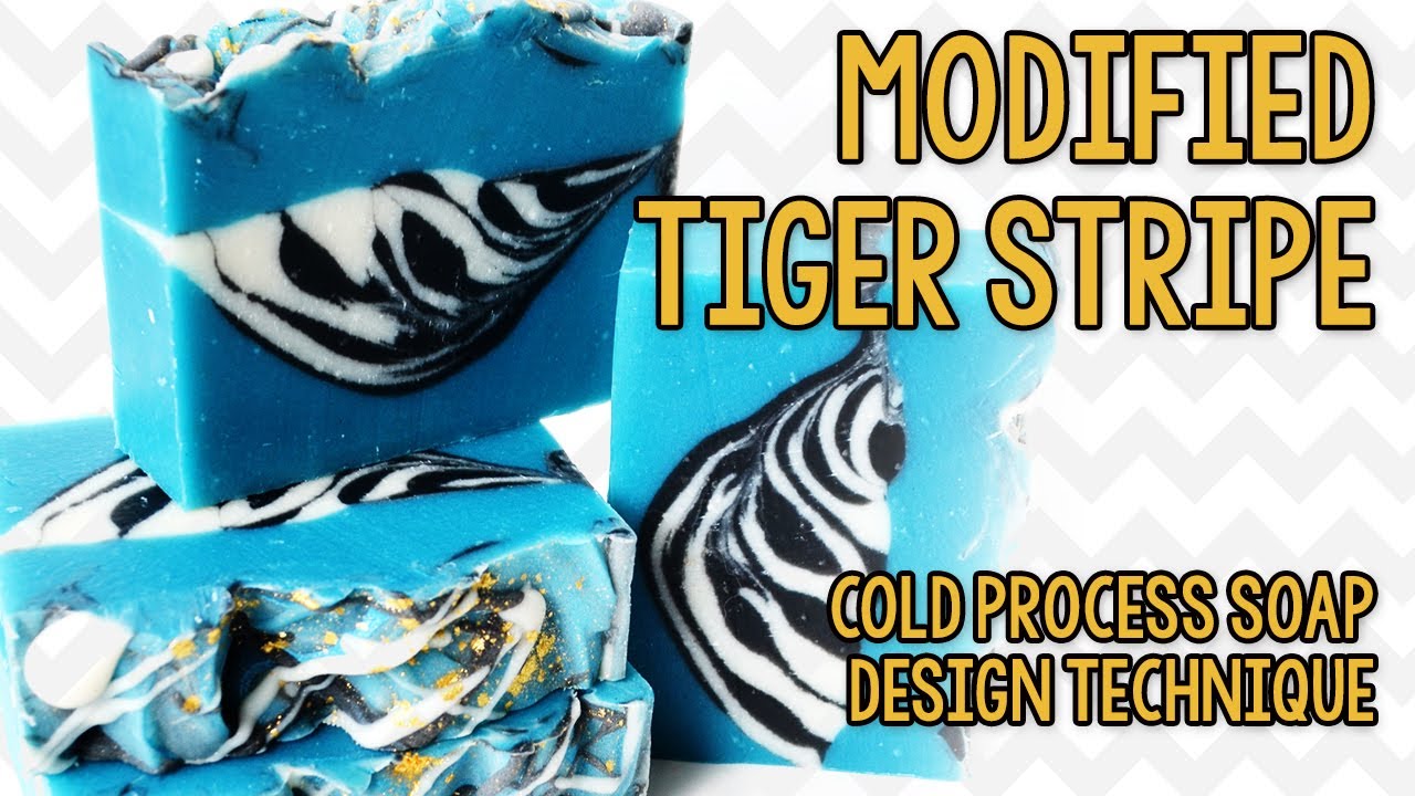 Modified Tiger Stripe Swirl Soap by Amathia Soapworks (Dandelion Zebra Stripe Swirl?)
