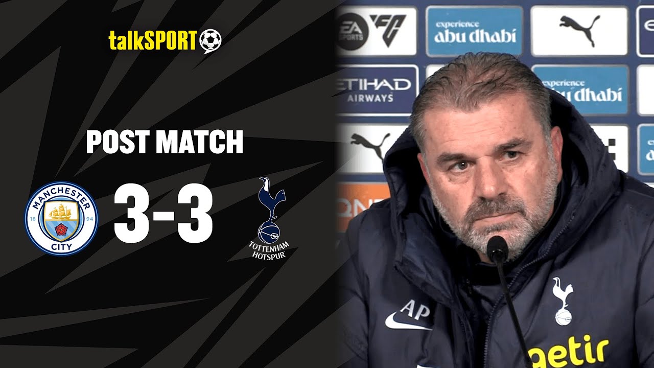 Ange Postecoglou PLEASED with his side after late draw to Man City 👏 | Post-Match Press Conference 🎙