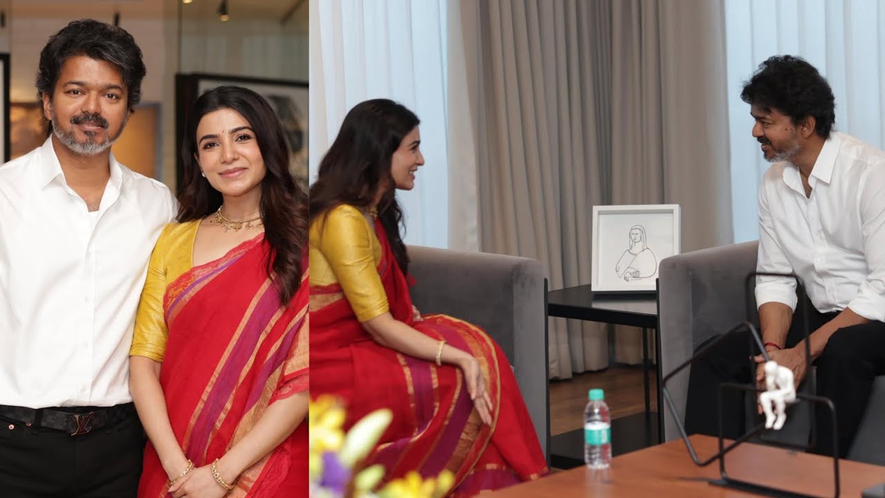 😍 Samantha Unexpected Meet With CM Vijay 🔥 Surprise Visit | Emotional Speech | Mersal | Latest News