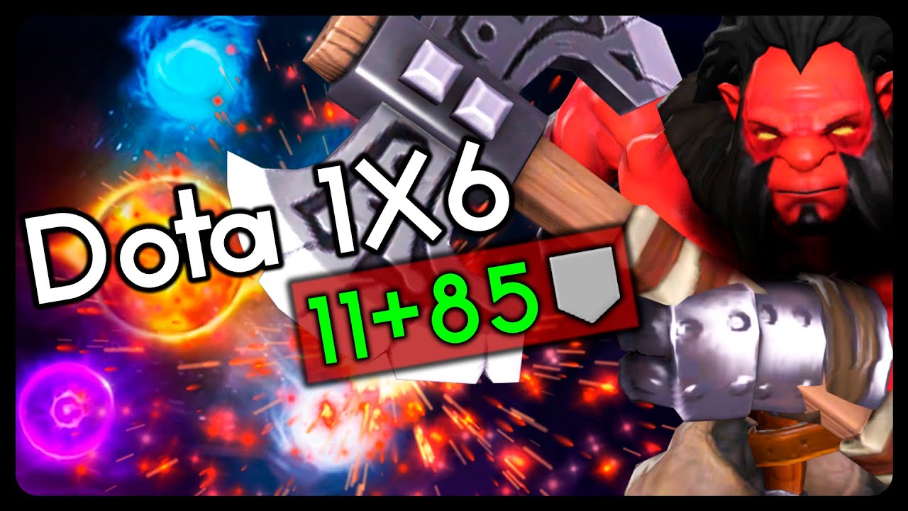 TAKING LITERALLY NO DAMAGE!! Axe's Ult in Dota 1x6
