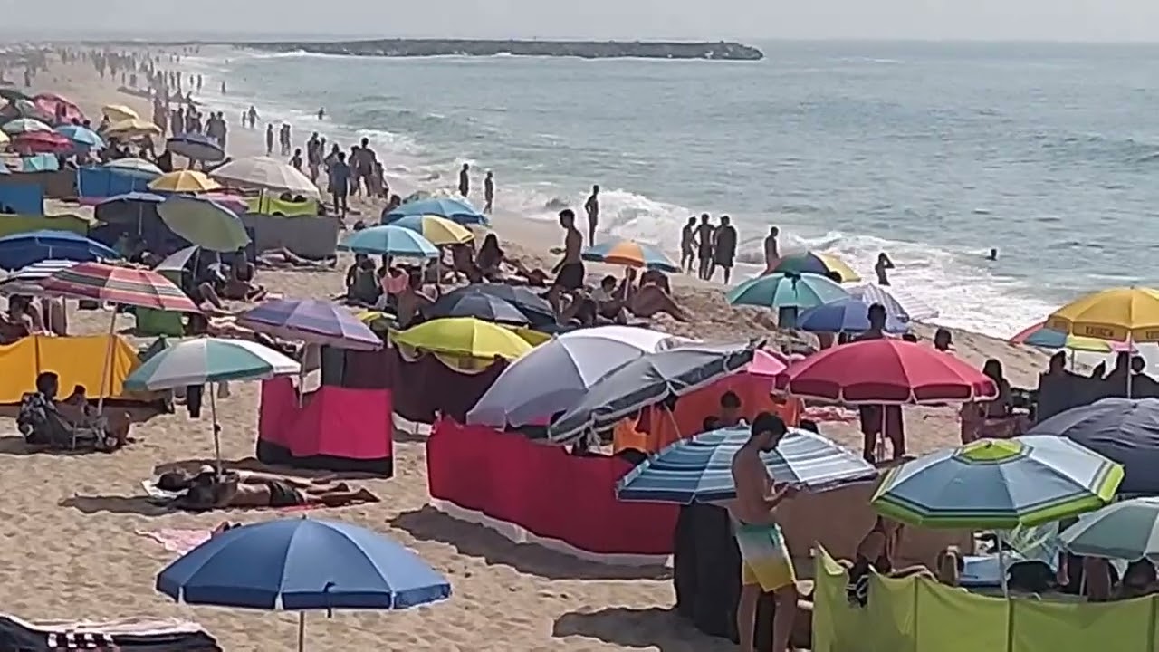 Espinho, Aveiro, Portugal. Área metropolitana do Porto. Tarde magnífica de calor e praia 🏖️