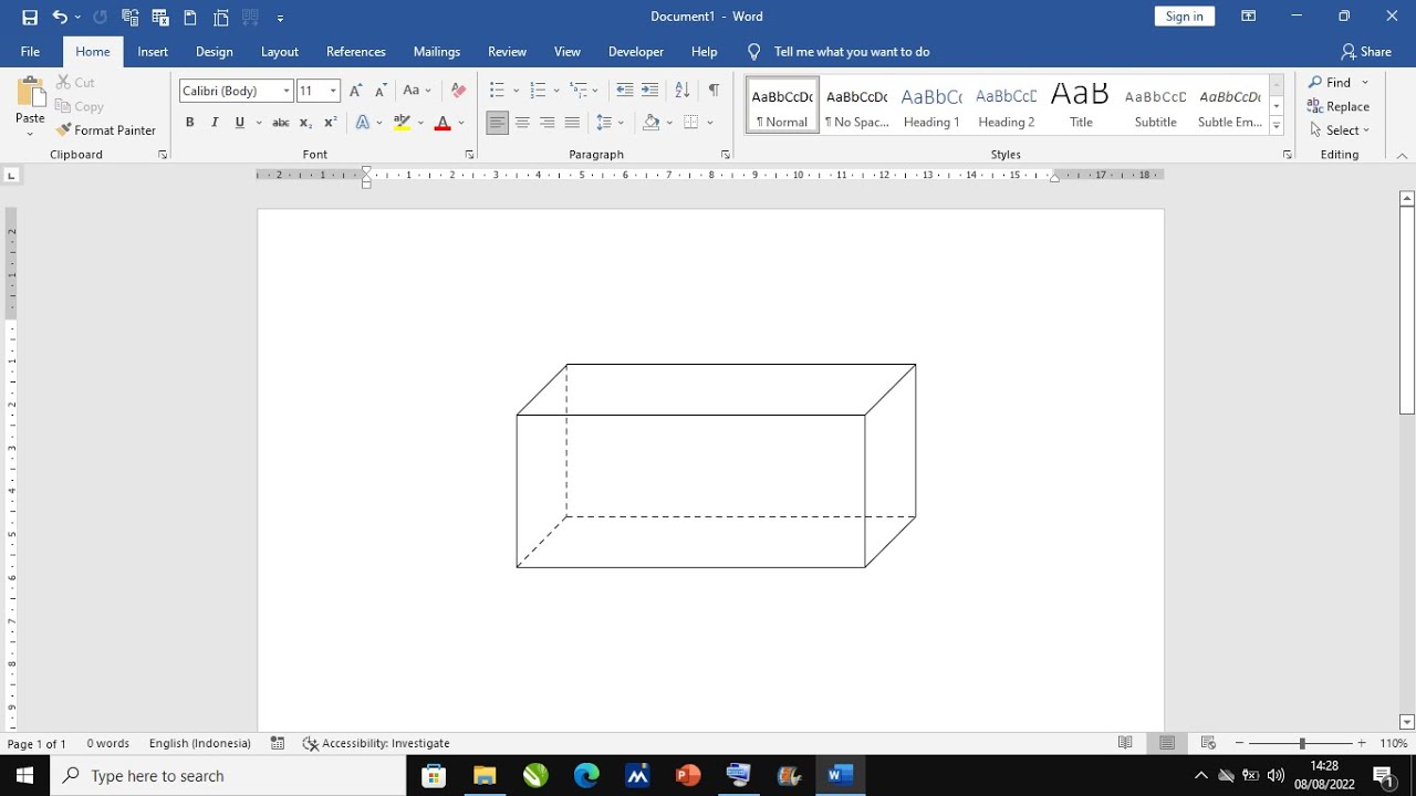 How to Make Cuboid in Microsoft Word