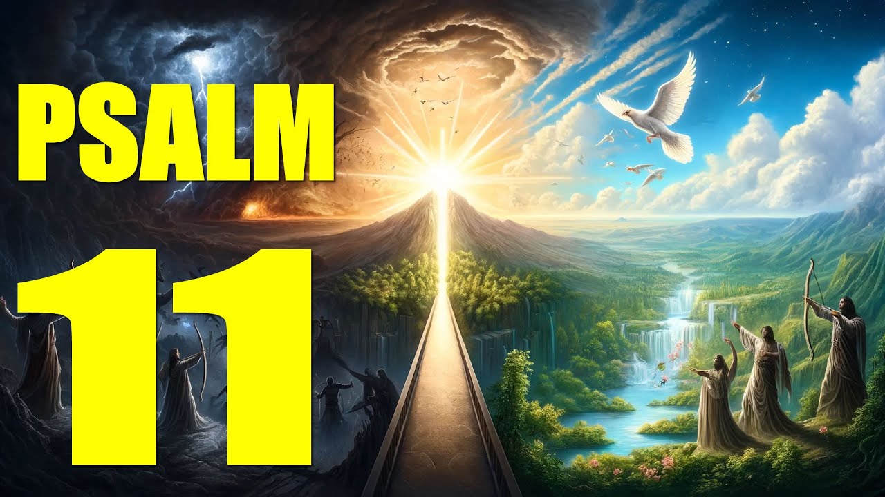 Psalm 11 Reading: Taking Refuge in the Lord (With words - KJV)
