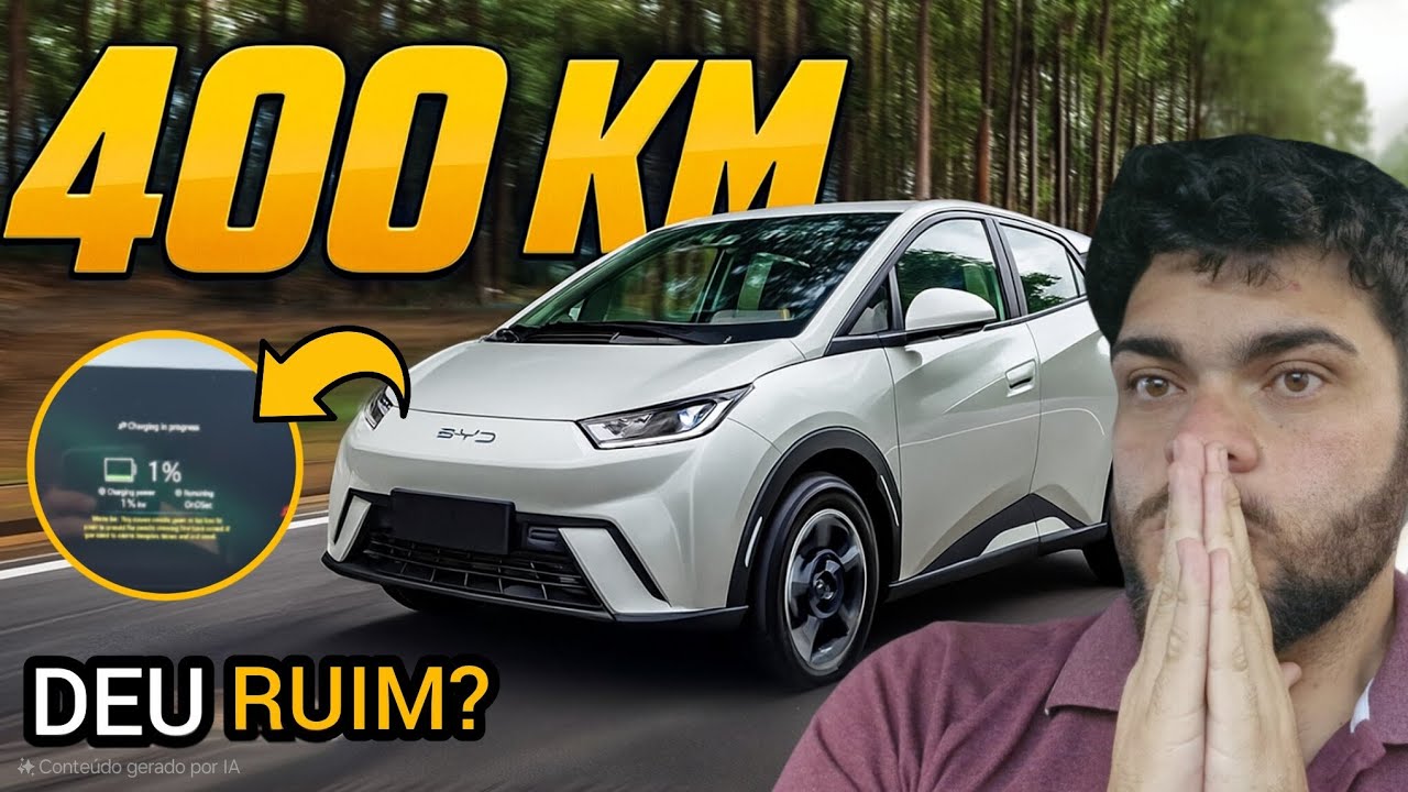 TENTEI FAZER 400 KM com o BYD DOLPHIN MINI na rodovia! DEU RUIM?