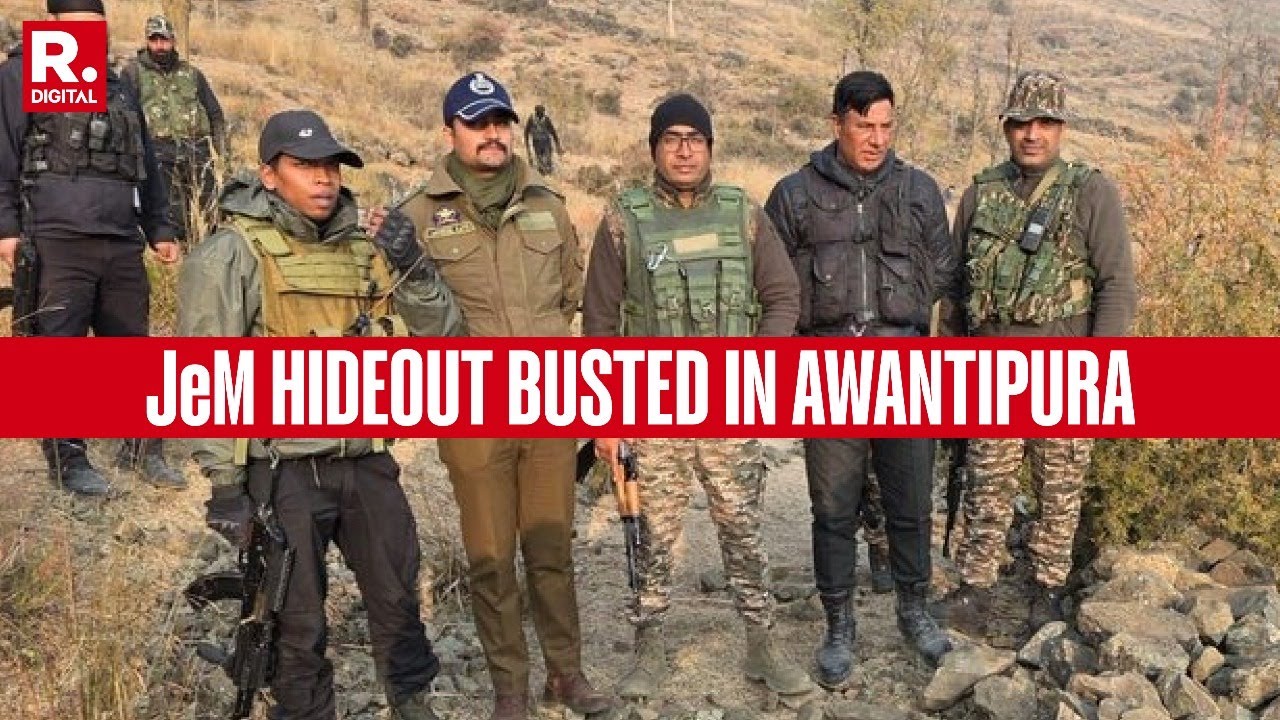 BREAKING: J&K Police & Indian Army Bust JeM Hideout In Awantipura, Arrest Terrorist Associate