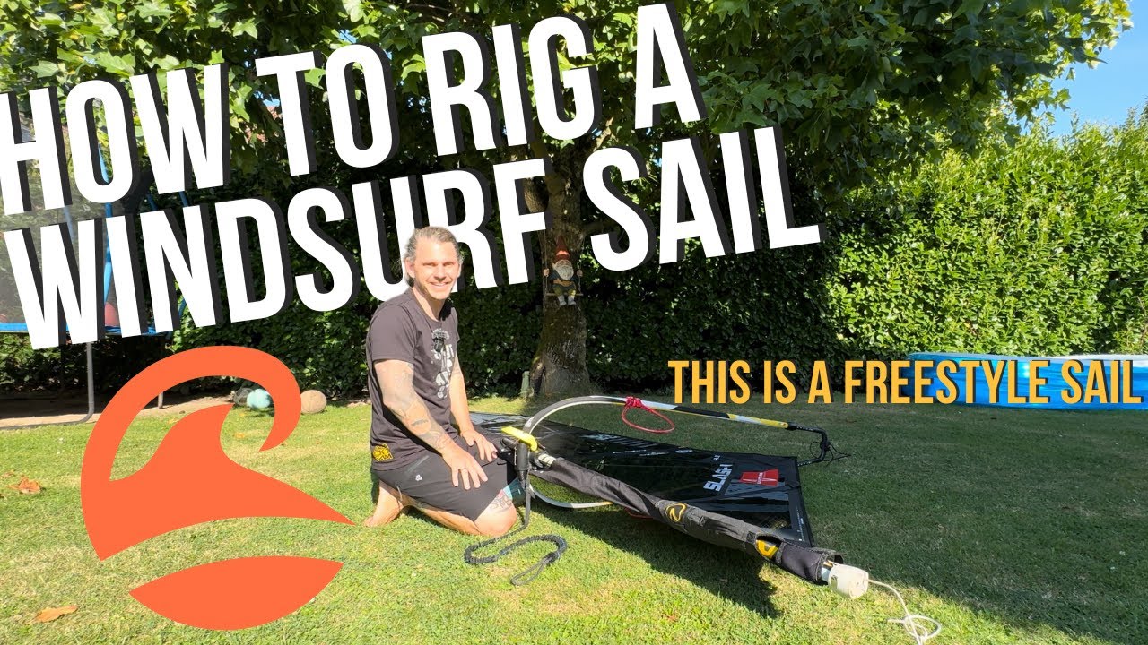 How to rig a windsurf sail - I rig my Point 7 Slash 2025 Freestyle sail in 4,0