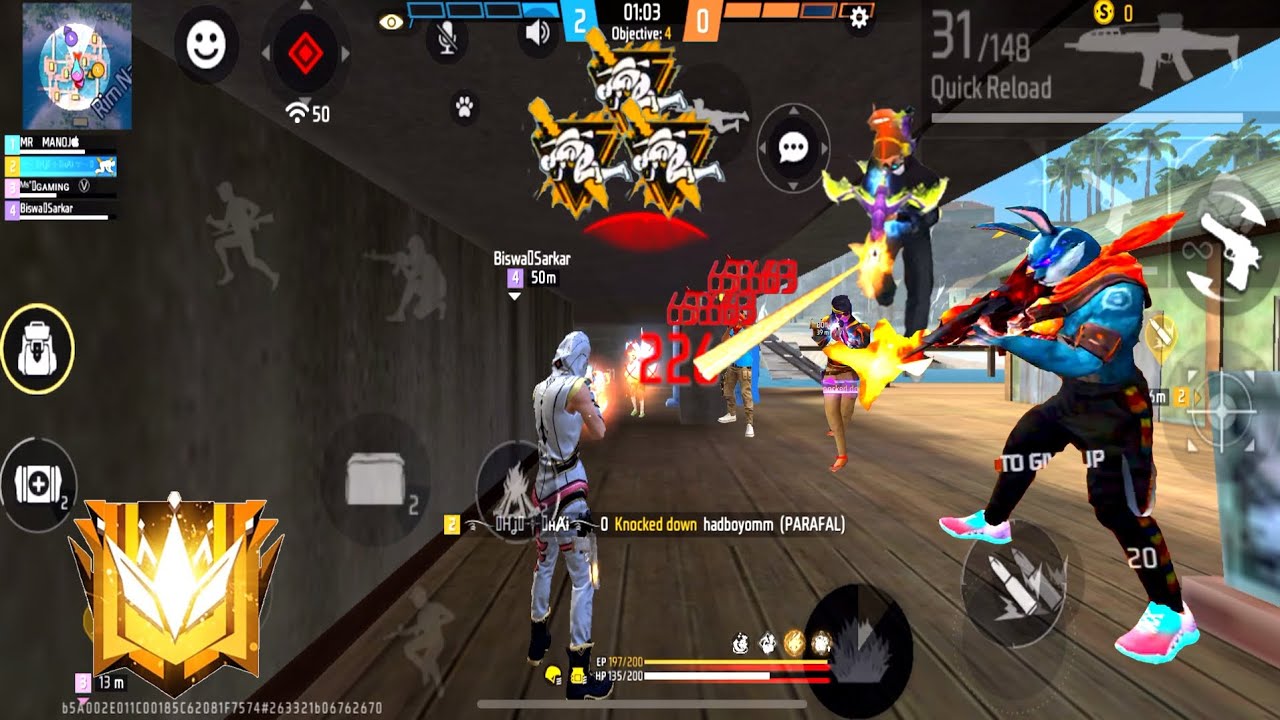 CS RANK FULL GAMEPLAY GRANDMASTER LOBBY || Free Fire 🔥 | Free Fire Clash Squad |  free fire | EP7