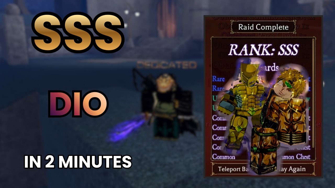SSS Dio In 2 Minute With Anubis! (Bizarre Lineage)