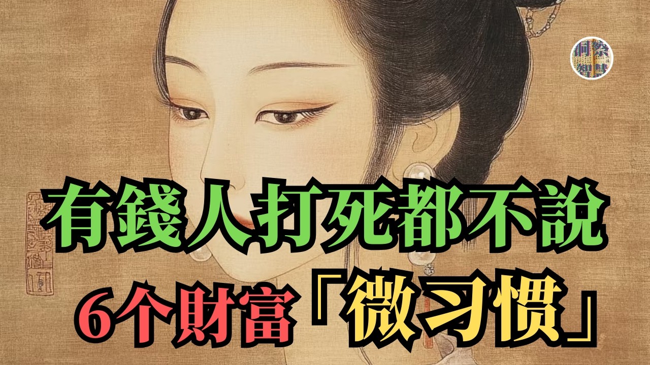 你窮！是沒人告訴妳這些！富人不肯對外說的6個日常致富習慣！｜#富人思維 #財富自由#認知覺醒 #個人成長 #賺錢邏輯 #第一性原理 #終身學習 #複利思維 #情緒管理 #成长型思维 #底層邏輯 #變現