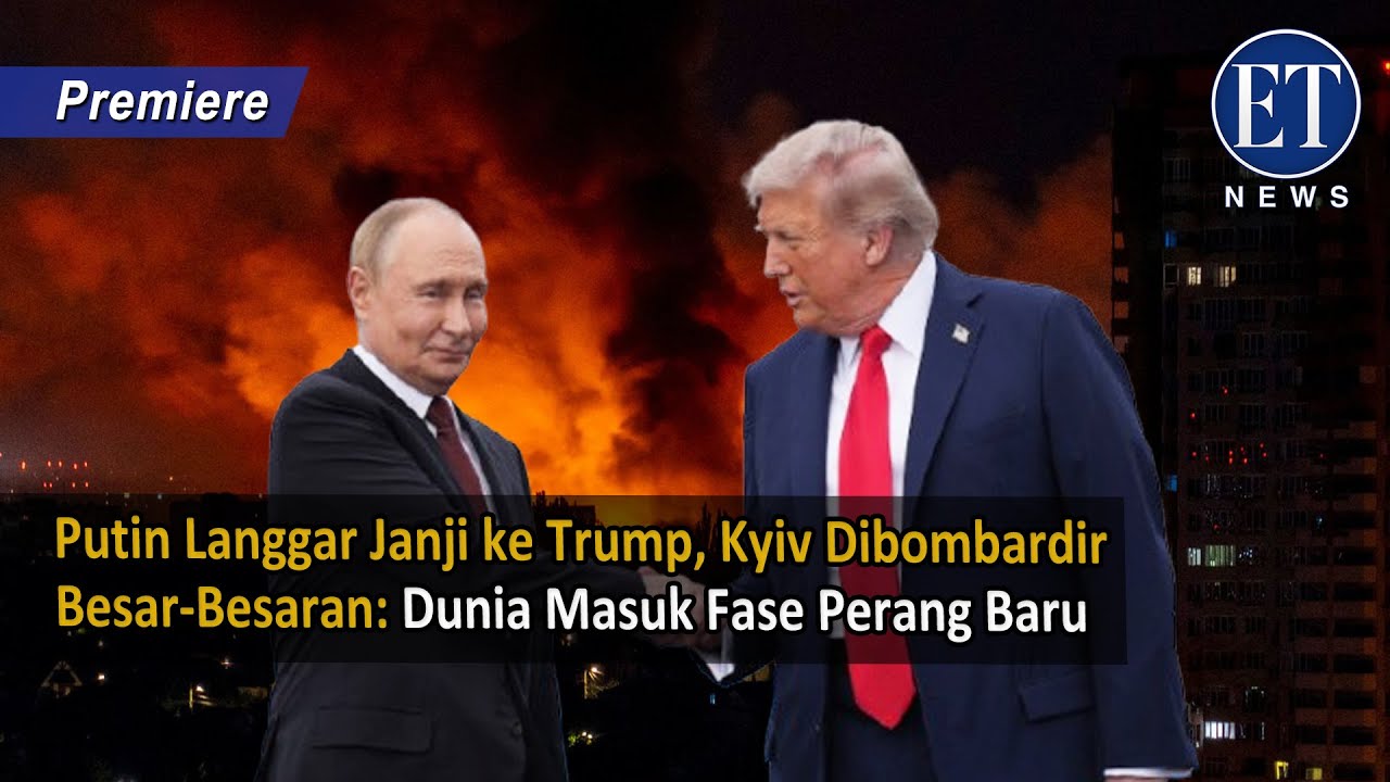 Putin Langgar Janji ke Trump, Kyiv Dibombardir Besar-Besaran: Dunia Masuk Fase Perang Baru
