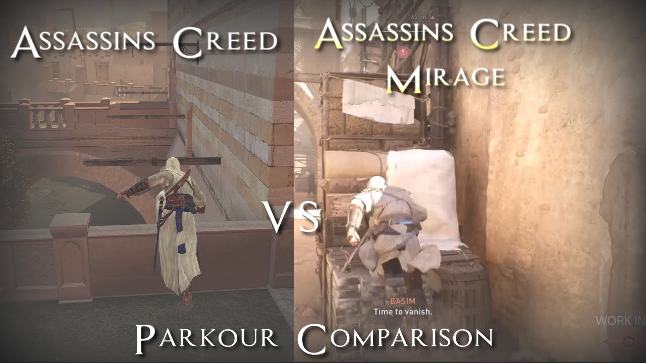 AC Mirage Vs AC1 Parkour