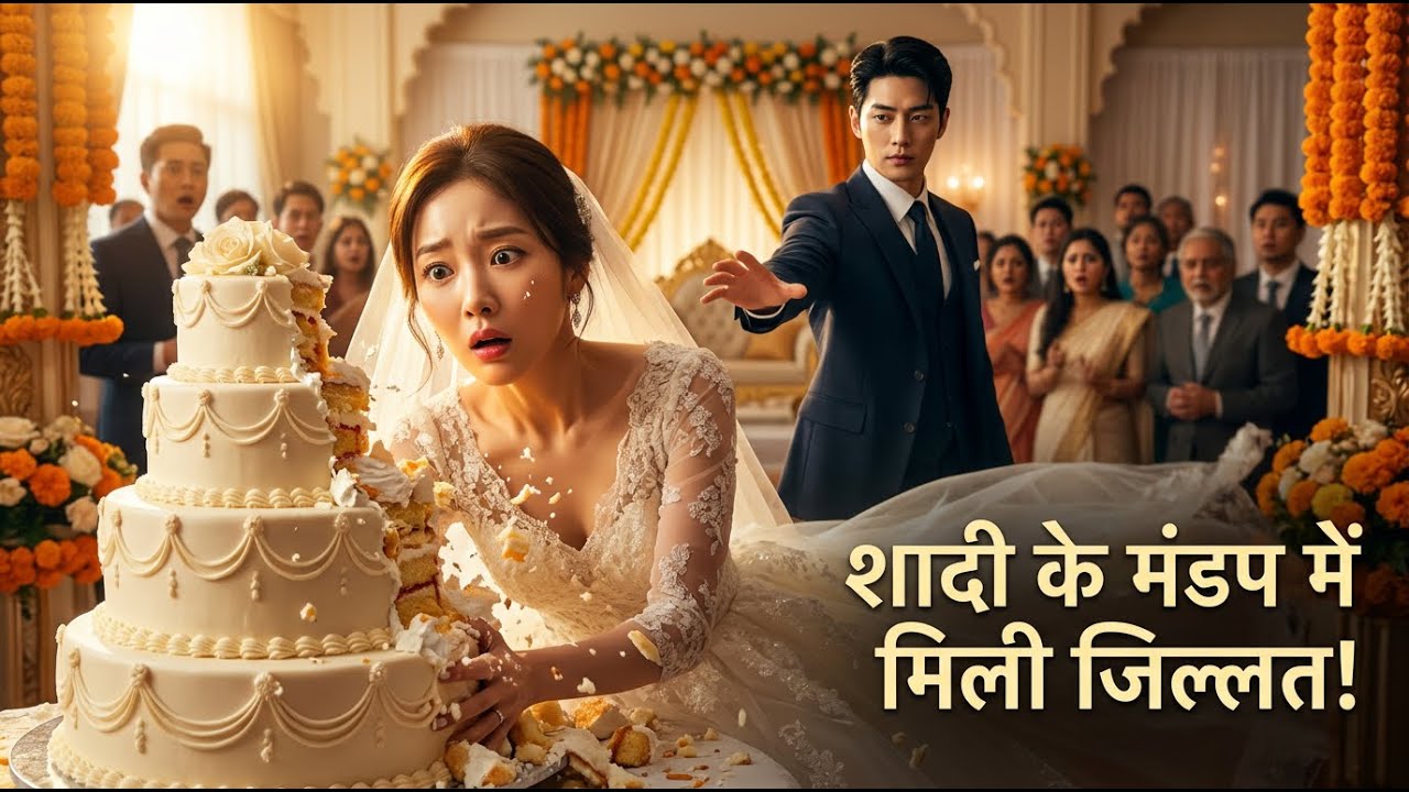 दूल्हे ने अपनी बीमार दुल्हन को सबके सामने केक में धकेला, फिर मिली ऐसी सजा! 😭💔