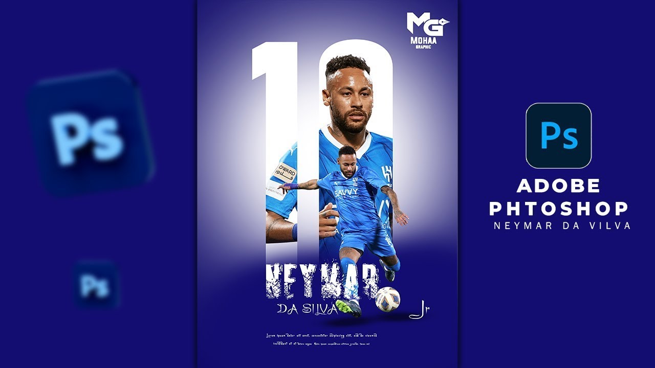 CREATE Your Own AMAZING Neymar Poster Design!