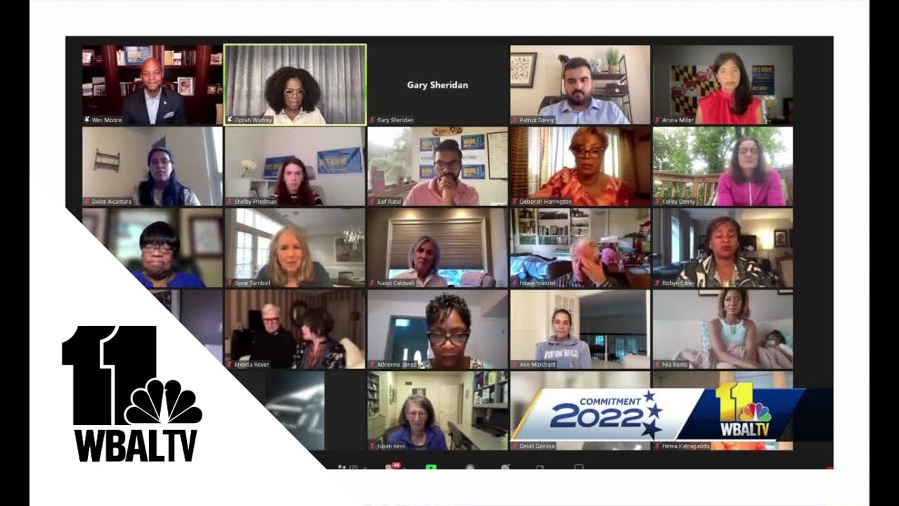 Oprah hosts virtual event for gubernatorial candidate Wes Moore