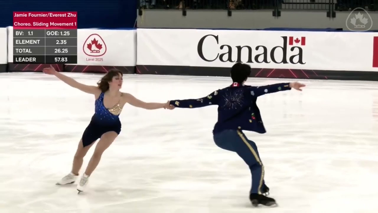 2025 Canadian National Figure Skating Championships. Senior FD. Jamie Fournier/ Everest Zhu