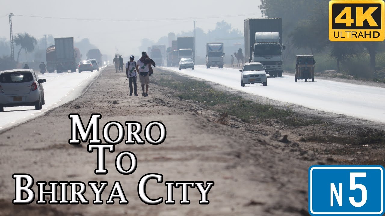QAZI AHMED CITY TO MORO N5 NATIONAL HIGHWAY DRIVE THROUGH 2021 ROAD TRIP GOPRO 8 UHD