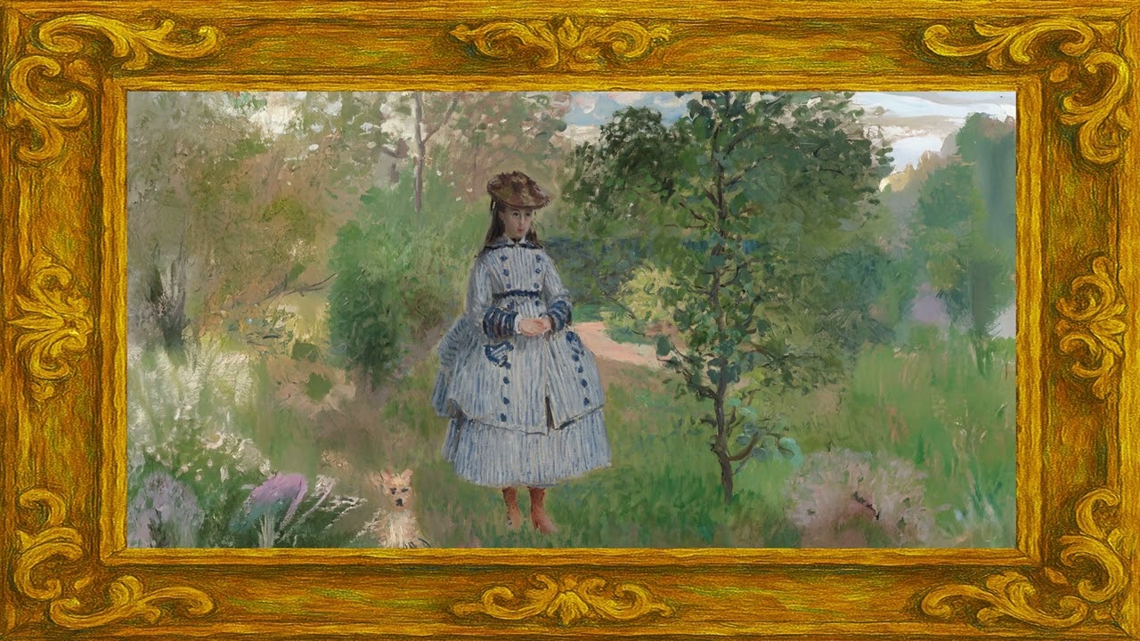 Claude Monet Garden Portrait in 4K – Frame TV Art for Home Ambience, Relaxation, and Interior Style