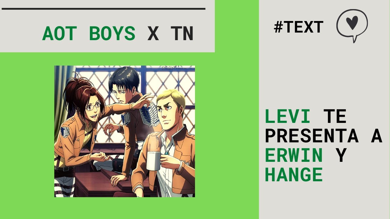 💫 LEVI presenta a T/N a ERWIN y HANGE | LEVI  x TN💫