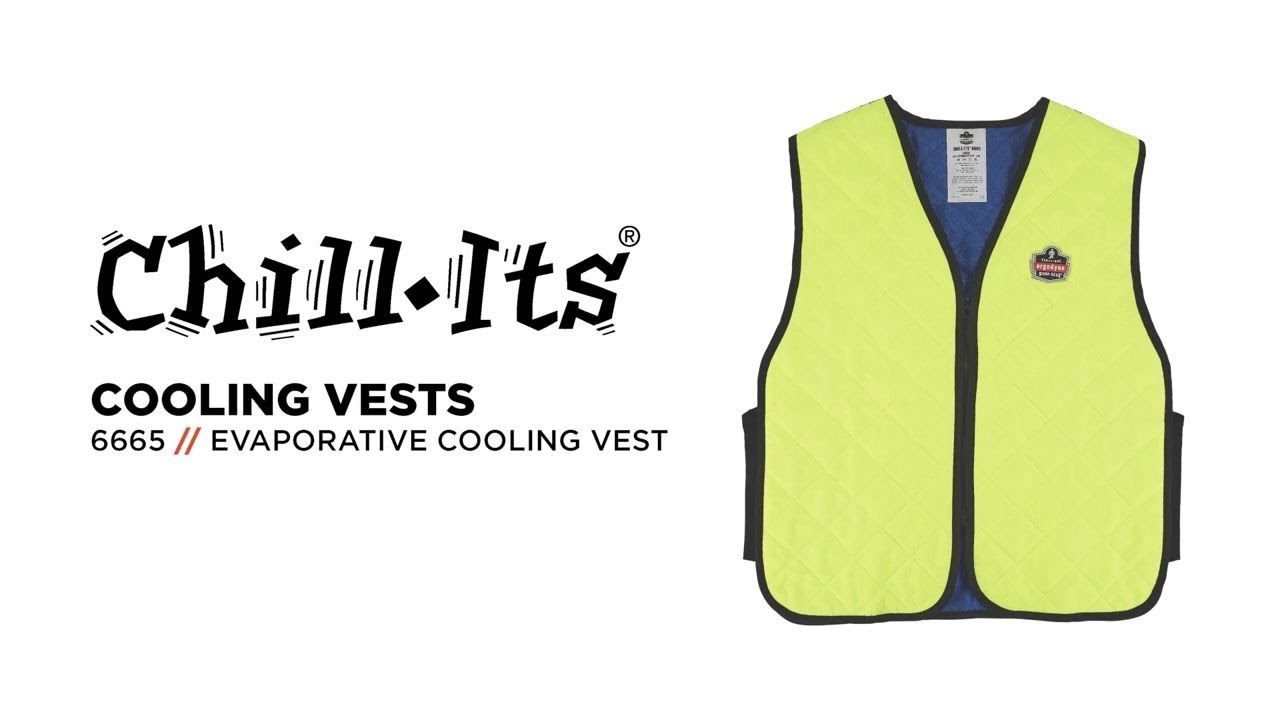 Chill-Its 6665 Evaporative Cooling Vest Activates Easily for Hours of Drastic Cooling Relief