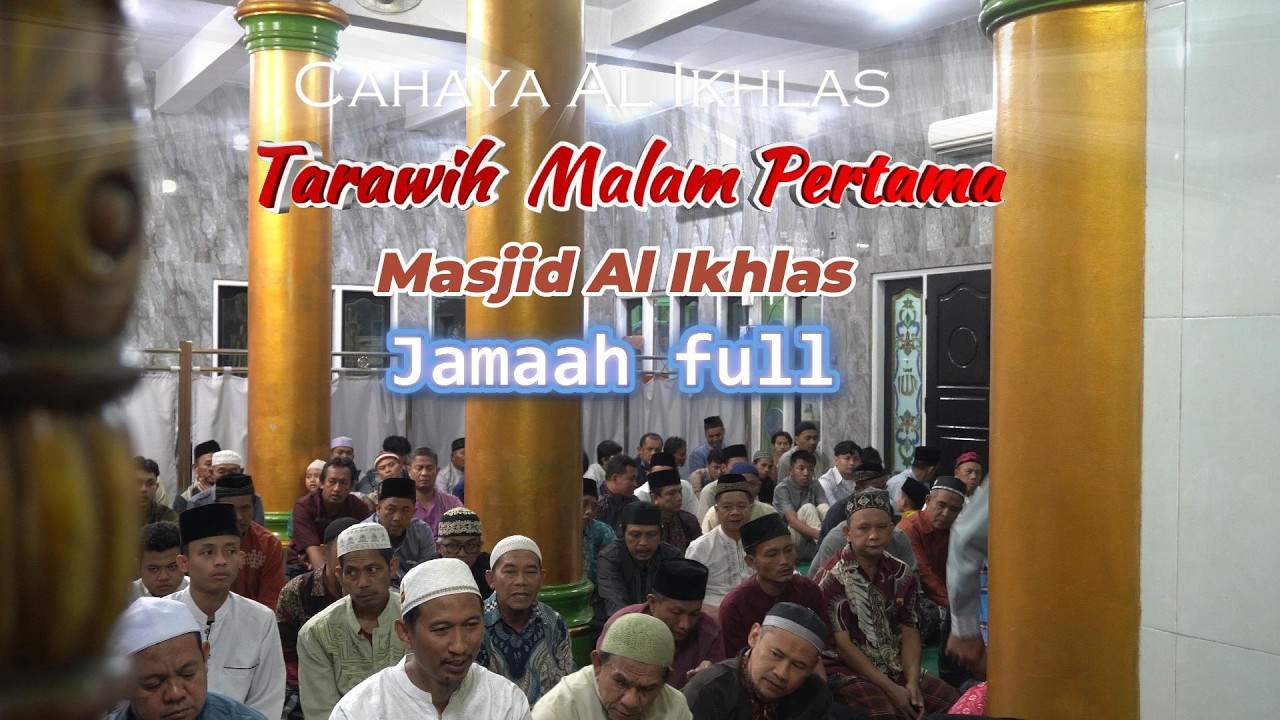 Tarawih malam pertama jamaah luber