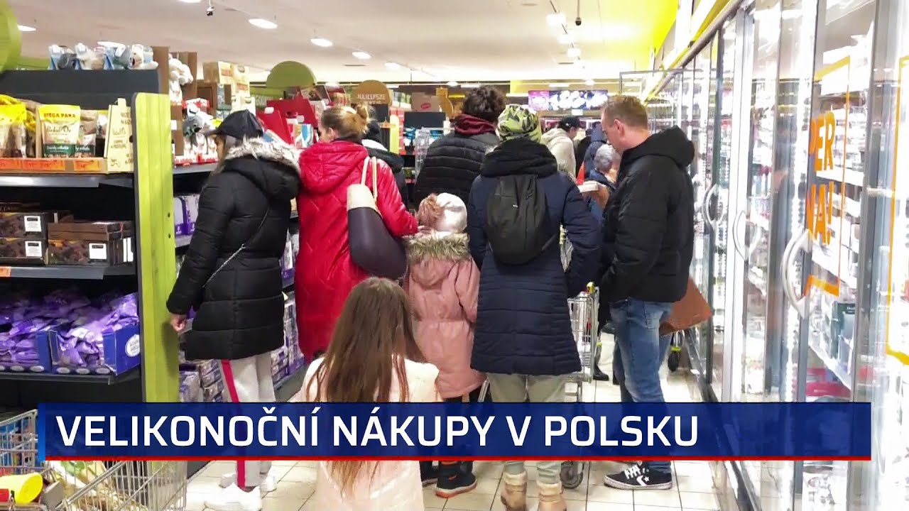 Češi zaplavili polské obchody. Velikonoční nákup tam pořídí výrazně levněji než u nás