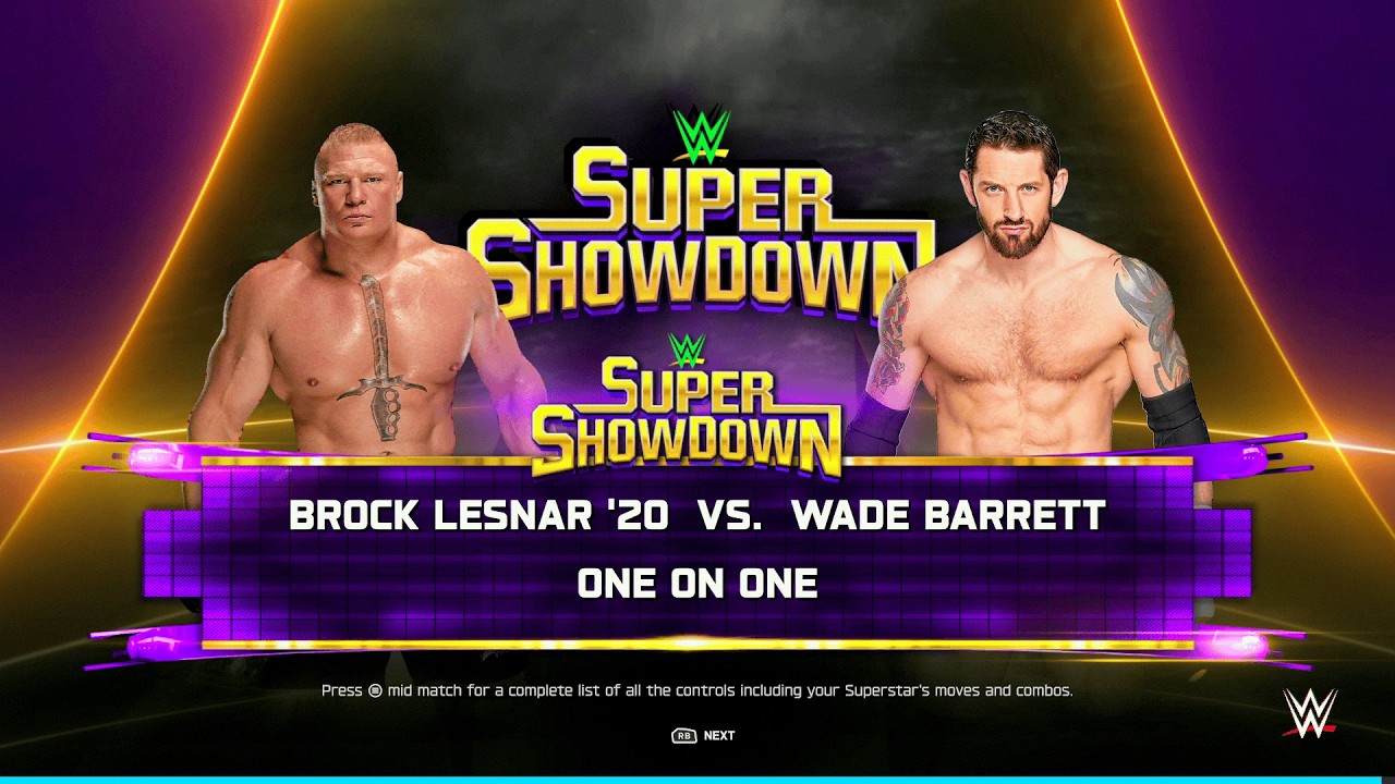 WWE 2K25 - Brock Lesnar vs. Wade Barrett - Nexus Retribution vs. Beast Incarnate