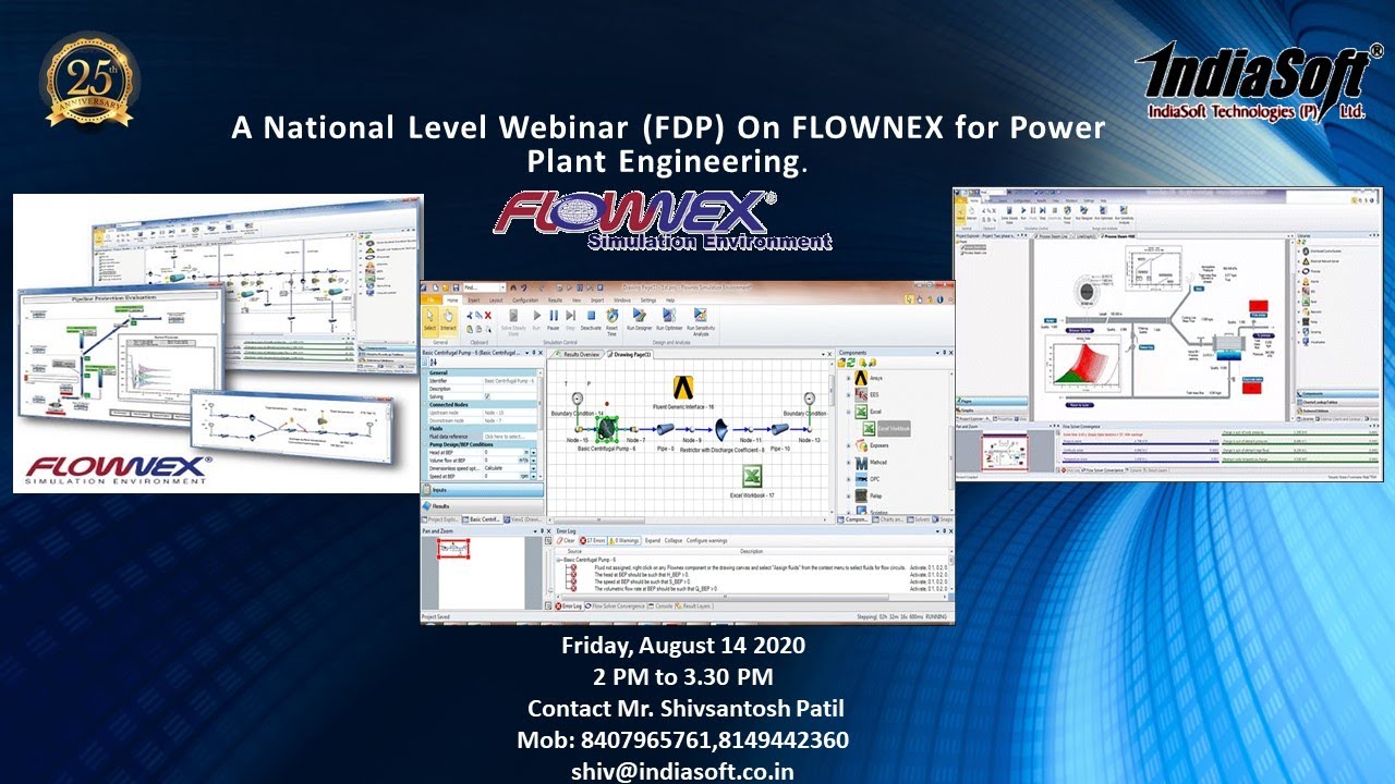A National level Webinar on Flownex - Power Plant Engineering using Flownex August 14, 2020