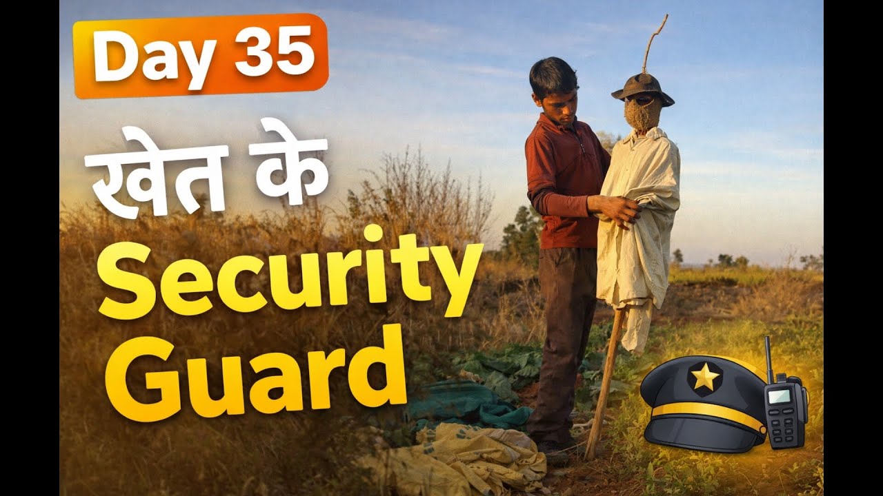 I have made non living person #day35 #english #farming #viral #vlog #nature #security #villagelife  