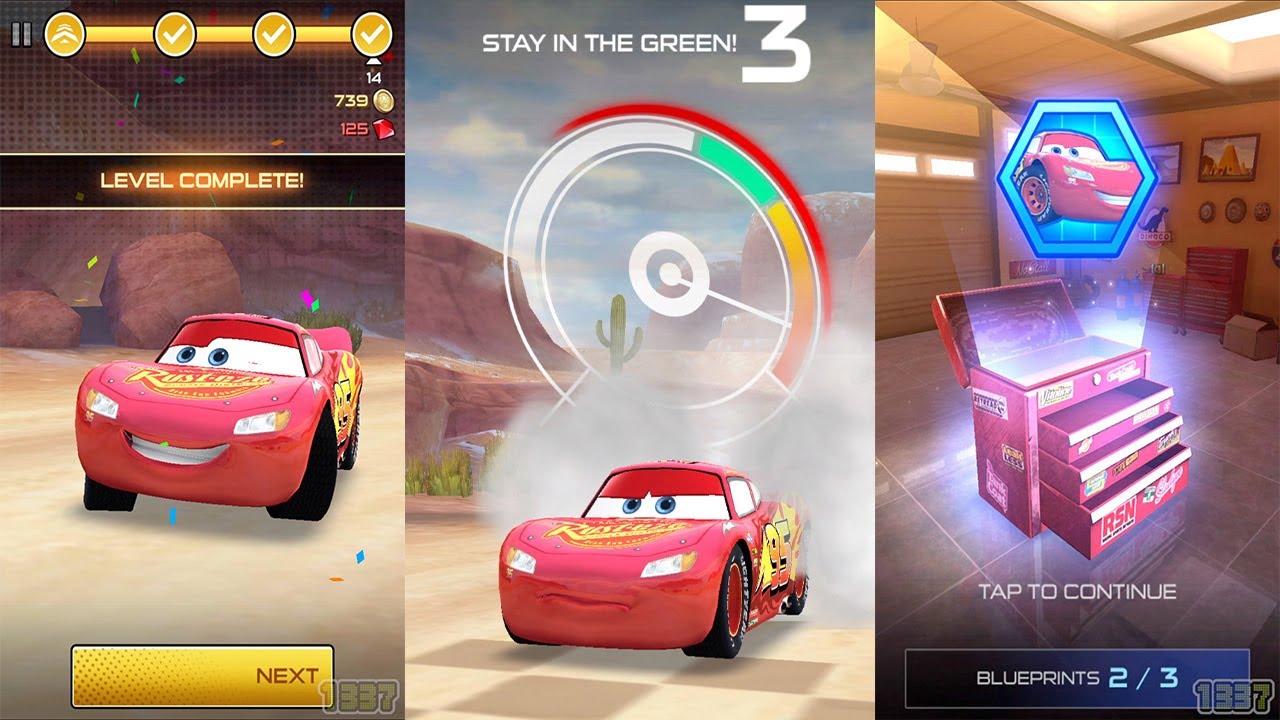 Cars: Lightning League - Level 1-6 (iOS, Android) Mobile Game Walkthrough
