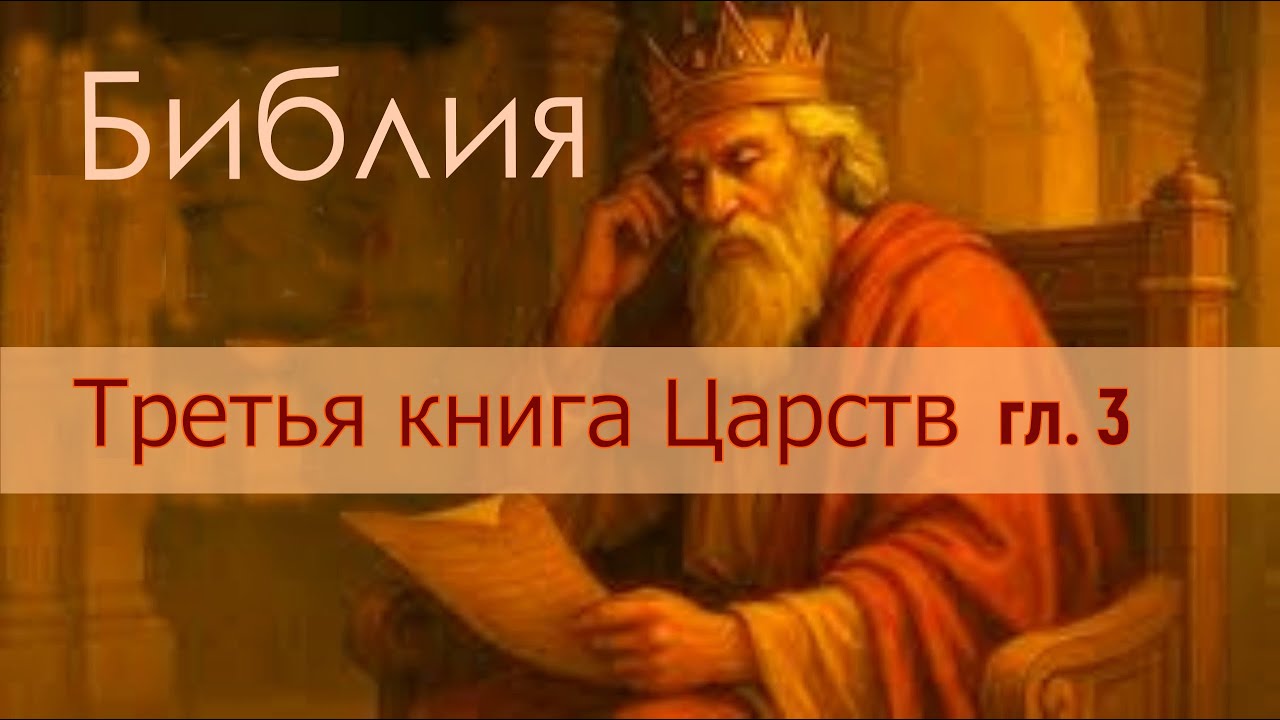 Библия. Третья книга Царств гл.3
