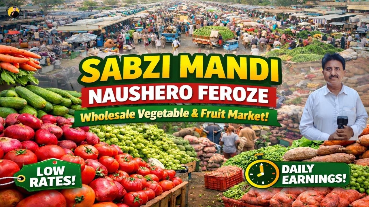 Early Morning at Sabzi Mandi Naushero Feroze | Fresh Vegetable Prices Today