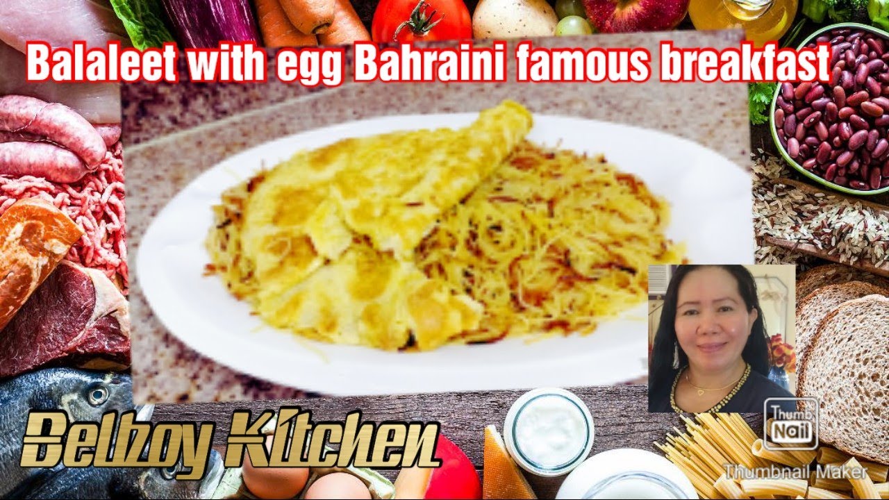 Balaleet with egg, Bahraini famous breakfast recipe.@Belboykitchen
