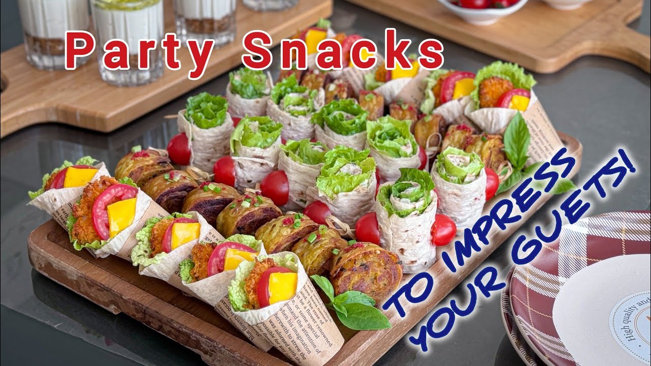 3 Party Snacks to Impress Your Guests | Crispy, Savory & So Good | Finger Foods You’ll Love!