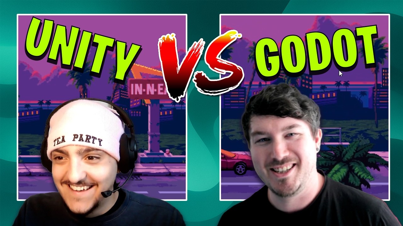 2 новичка-разработчика создают эффект параллакса за 10 минут &mdash; Godot против Unity │ Битва разрабо...