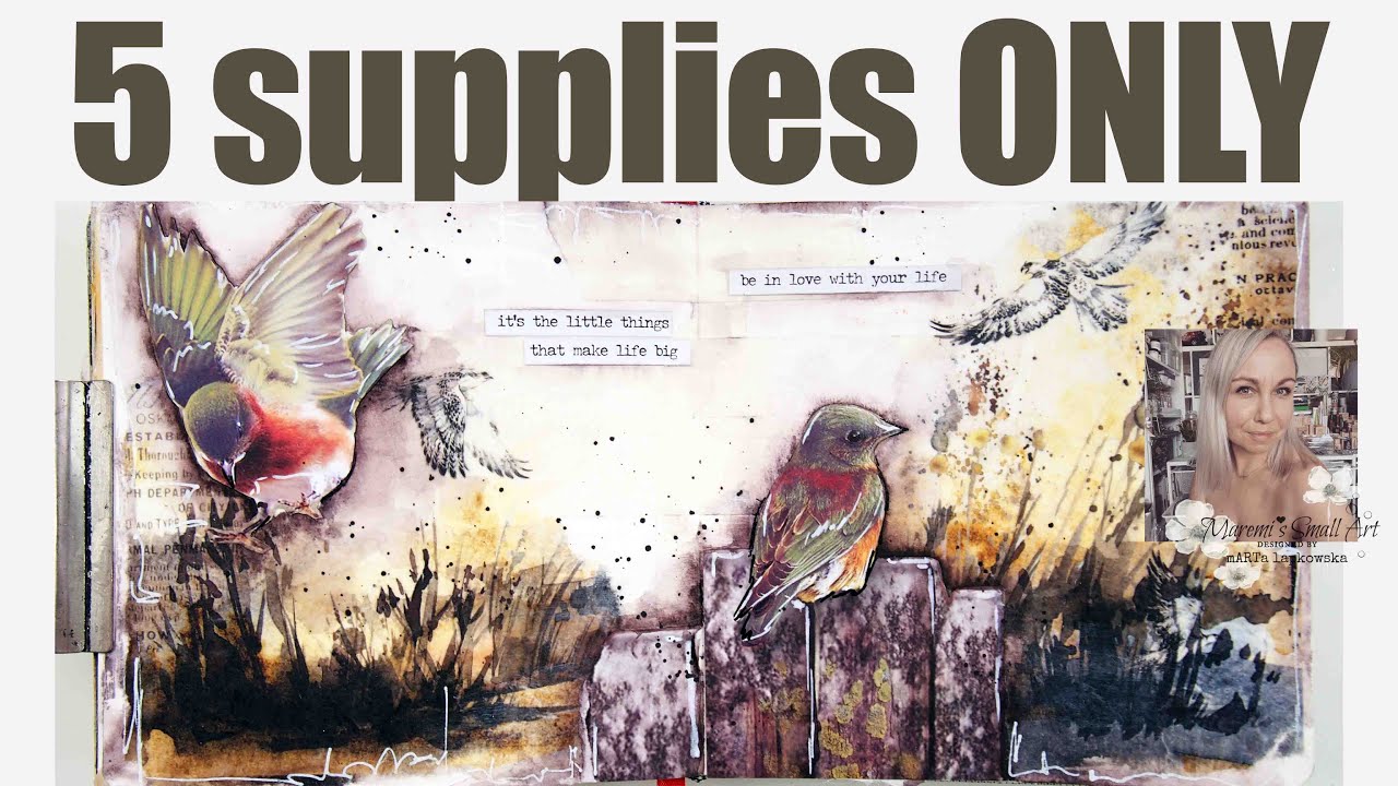 Art Journal Page Made EASY #5suppliesjournal ~ ✂️ Maremi's Small Art