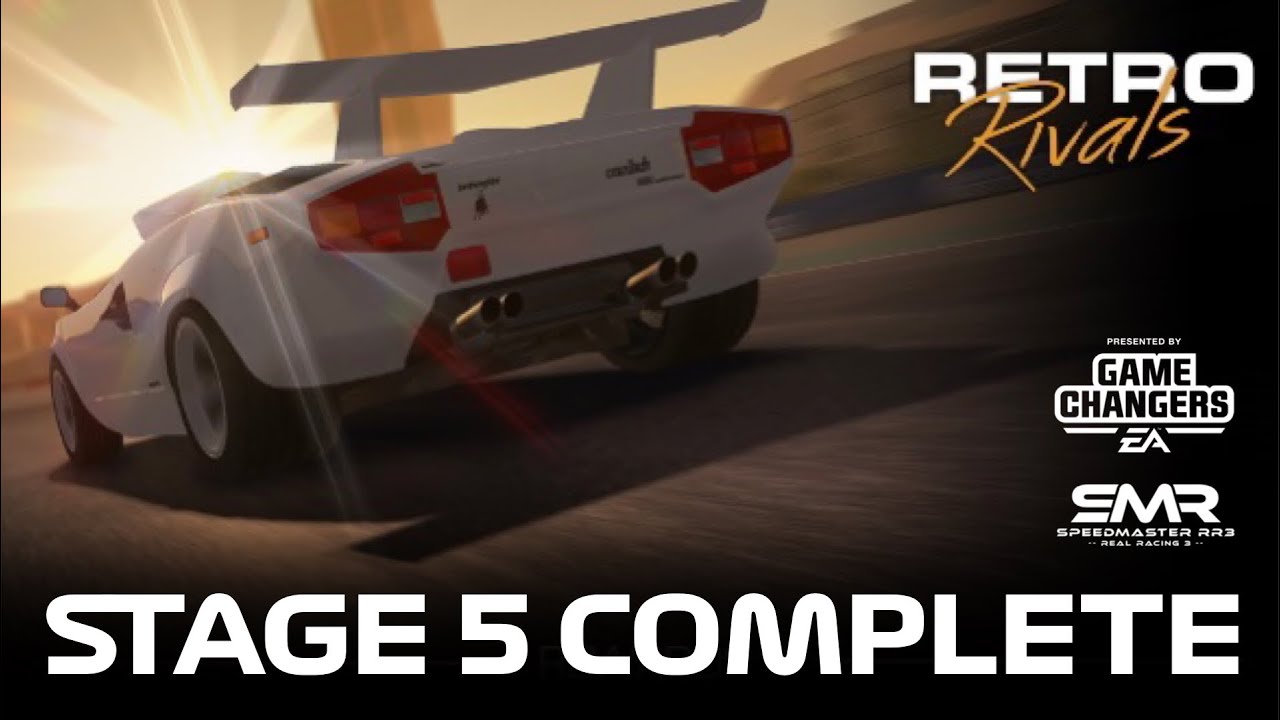 Retro Rivals Final Stage 5 - Lamborghini Countach - Upgrades 0100000 - Real Racing 3
