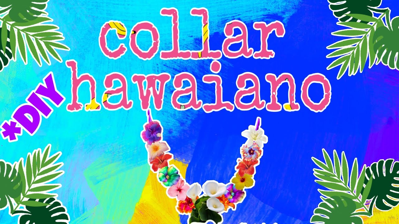 Cómo hacer un collar hawaiano para tus fiestas🥳 || paso a paso || hawaiian necklace || Manualidades