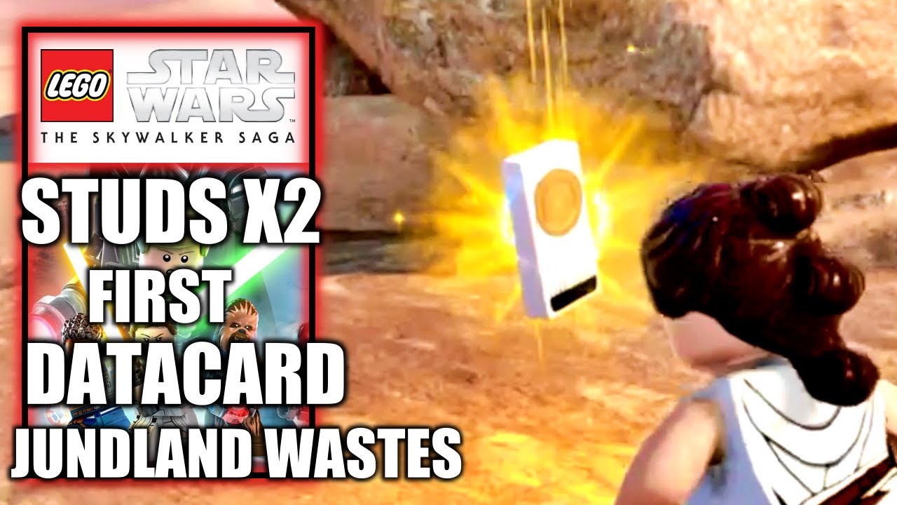 How to Unlock Studs x2 - First Datacard Location Jundland Wastes - Lego Star Wars The Skywalker Saga