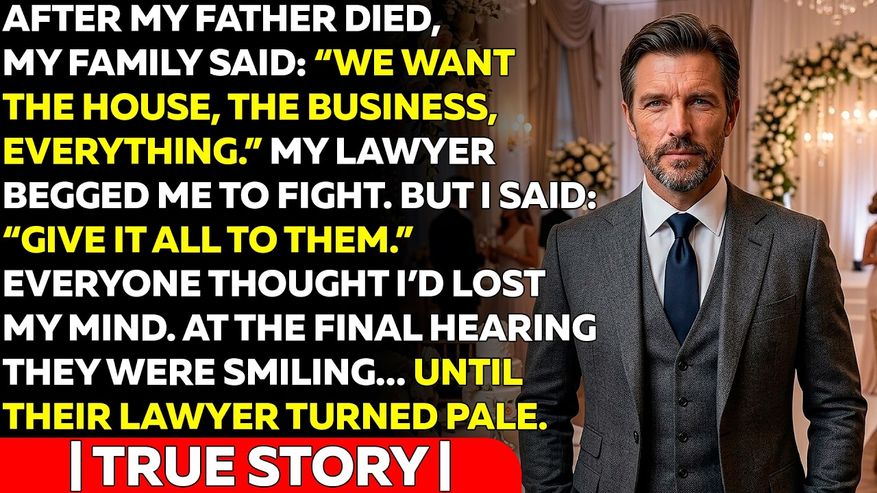 After My Father Died, My Family Took Everything — Until Their Lawyer Read One Line