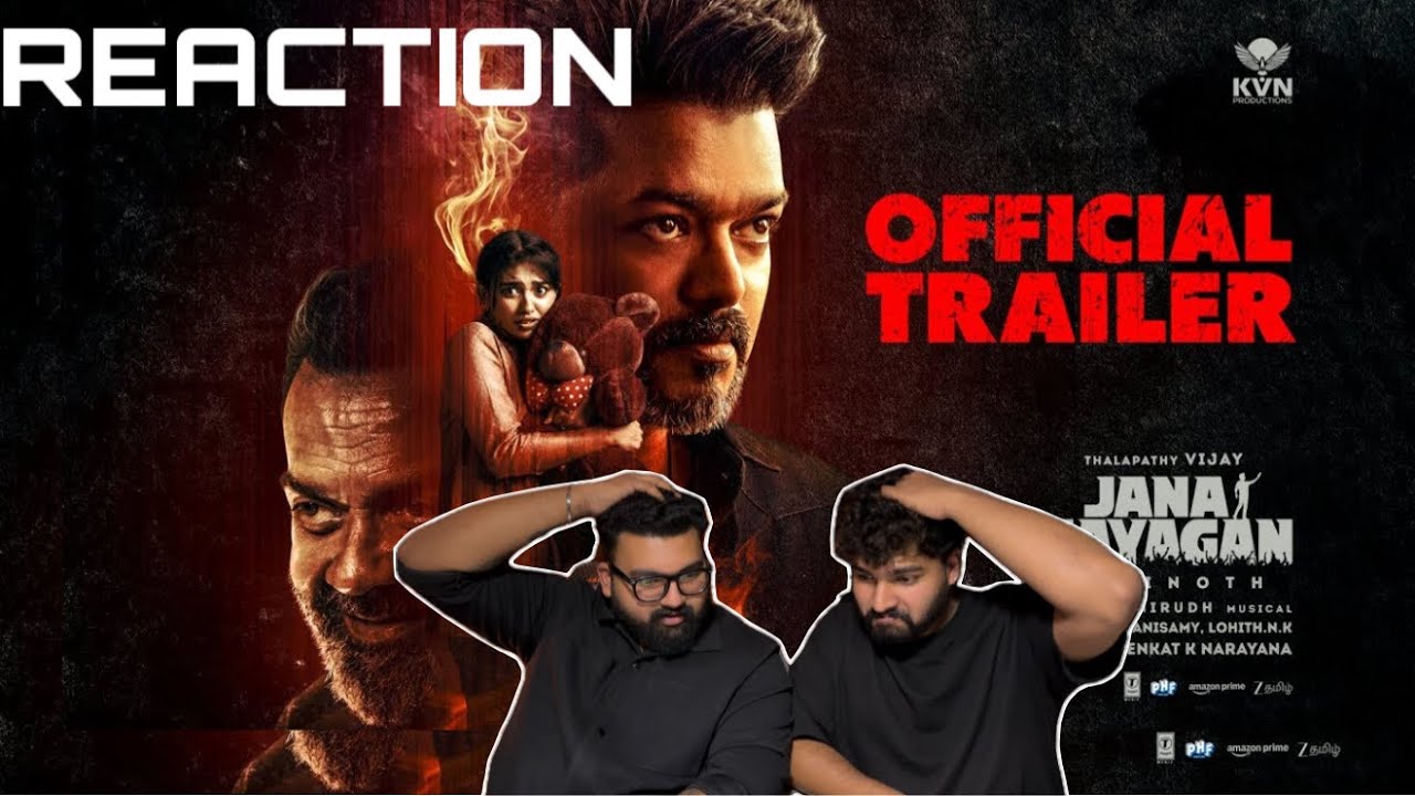 🔥🔥Jana Nayagan - Official Trailer REACTION 🔥🔥|Thalapathy Vijay| Pooja Hegde|H Vinoth|Anirudh