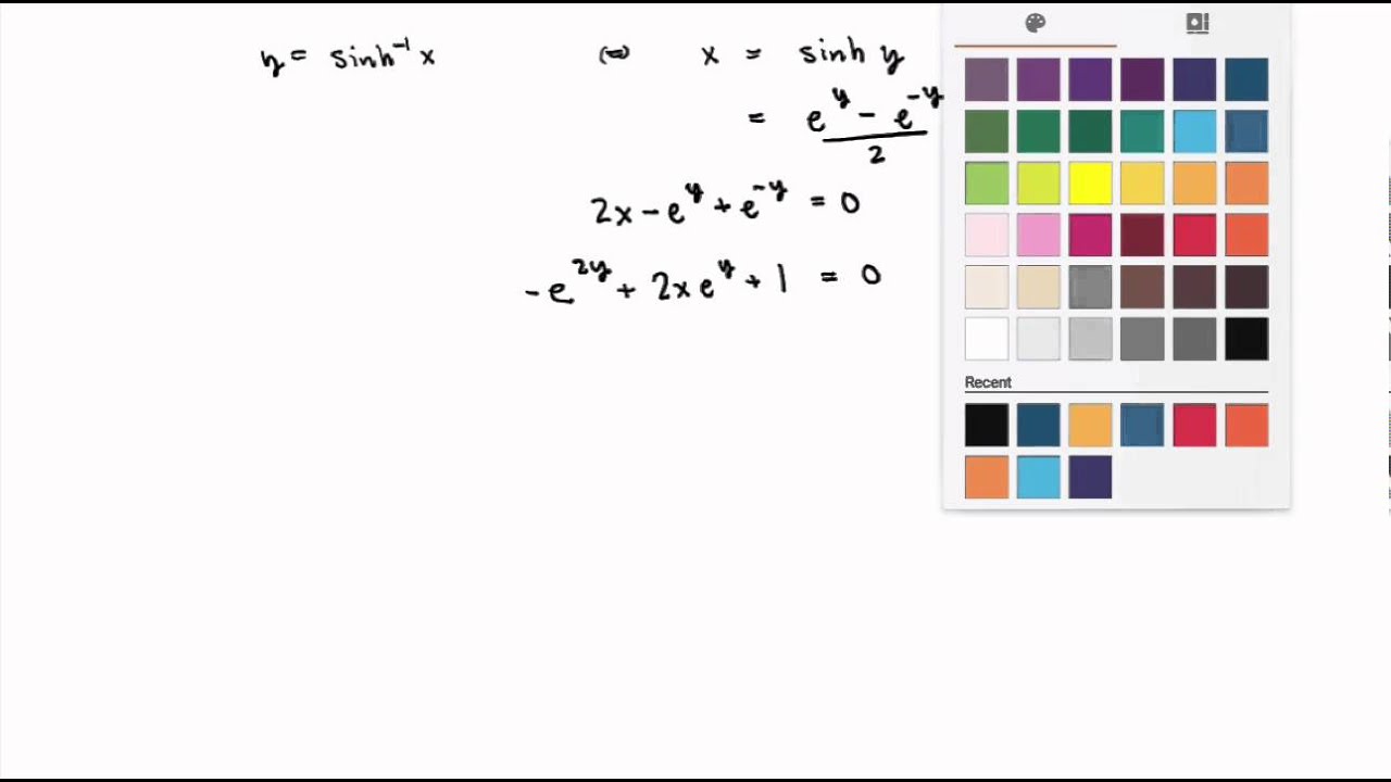 MATH 146 - 1.3 - Inverse hyperbolic functions