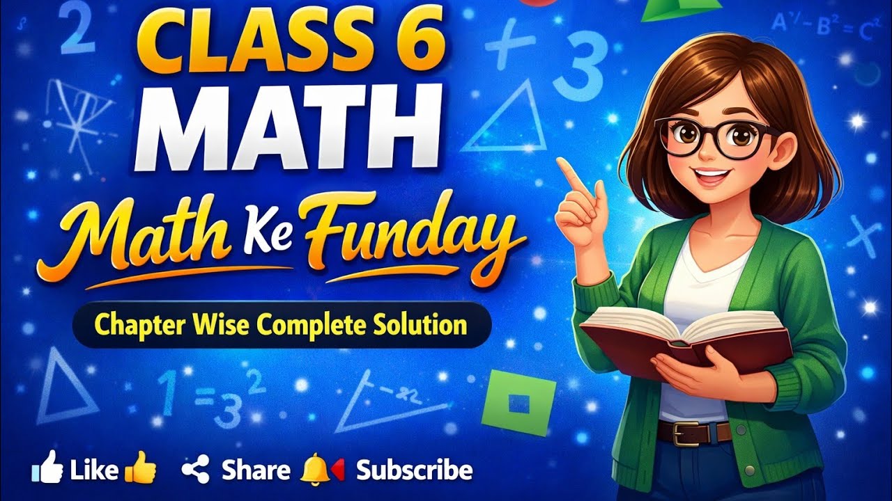 🔴 Live: Class 6 Maths Chapter Wise Complete Solution | Math ke Funday
