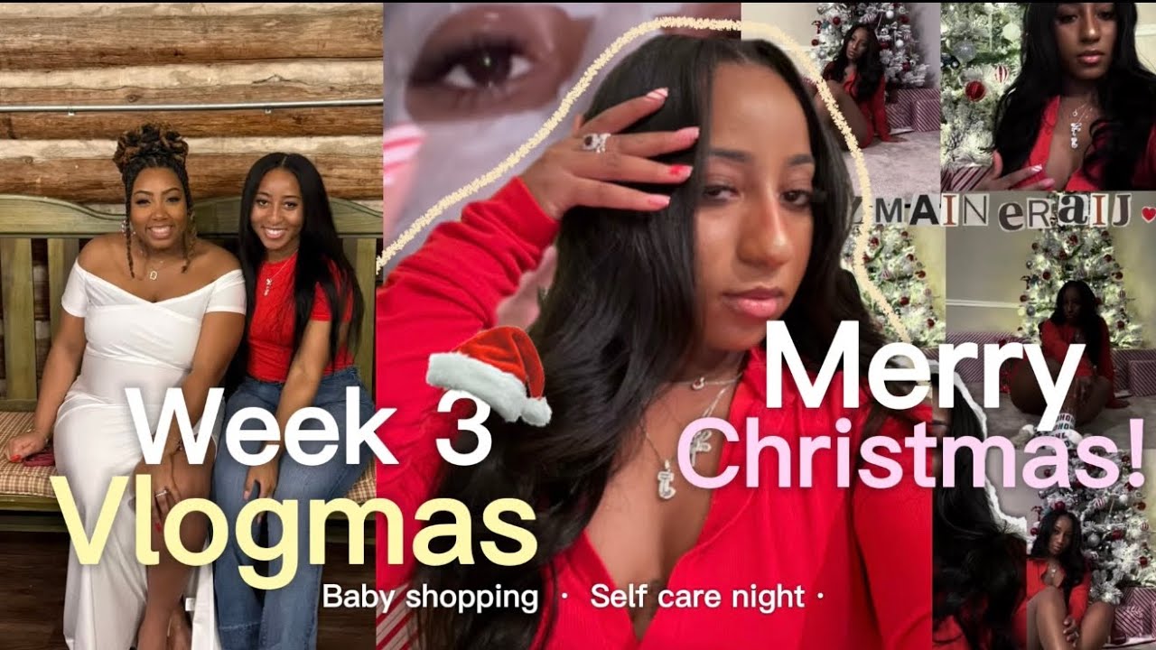 VLOGMAS WEEK 3❣️Merry Christmas! Baby shower shopping + Selfcare Night + etc….