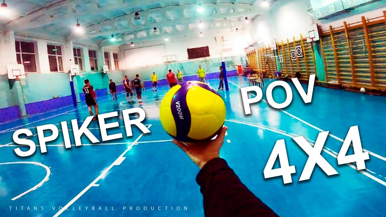 VOLLEYBALL FIRST PERSON | Wing Spiker - Highlights | 4 vs 4 | 20 episode | POV