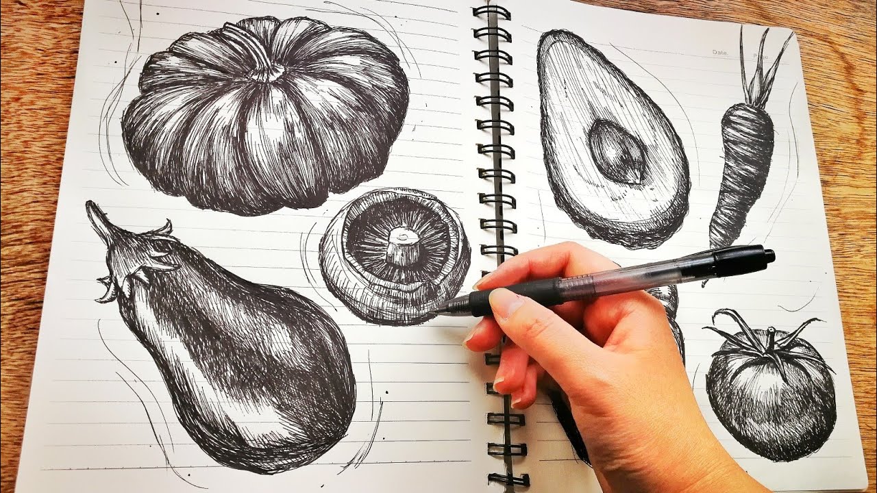 How to Draw Confidently with Pen // General Pen Drawing Tips // Drawing Timelapse