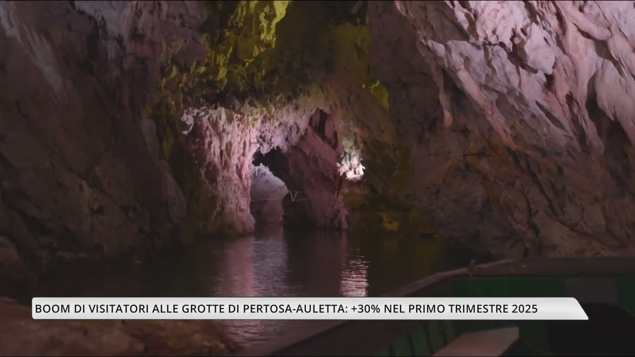 Turismo, boom di visitatori alle grotte di Pertosa-Auletta: +30% nel primo trimestre del 2025