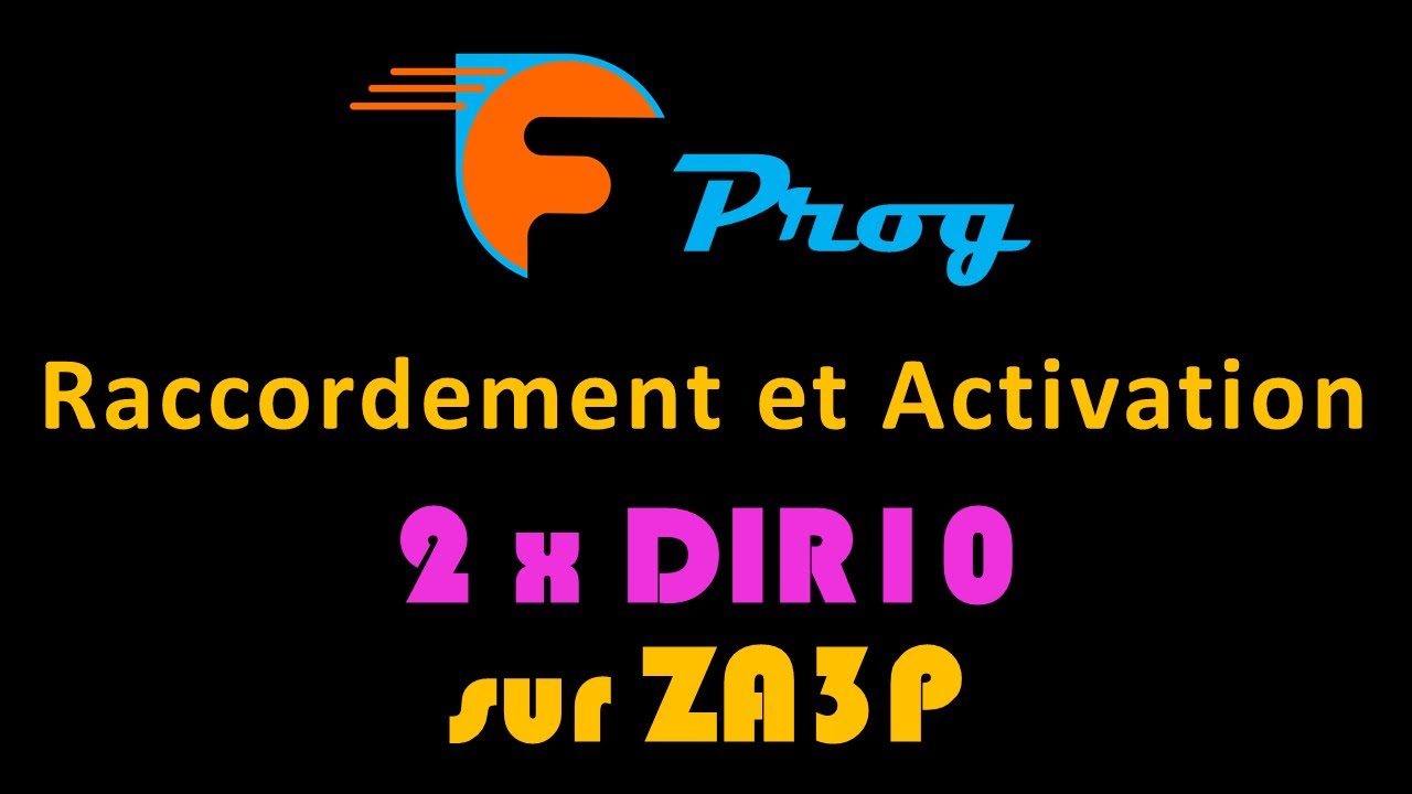 2 paires de DIR10 sur ZA3P CAME
