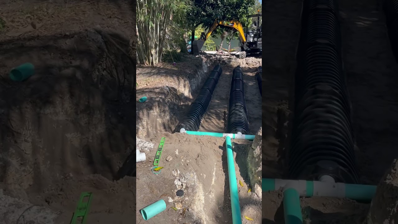 Septic Tank & Drainfield Installation #inandout #pumper #septicservice #septictank #construction